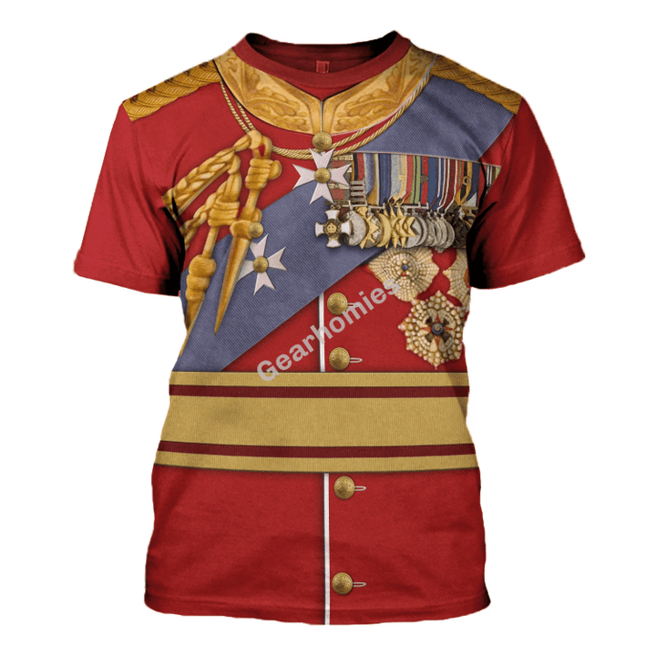 Gearhomies Unisex T-Shirt King George V 3D Apparel