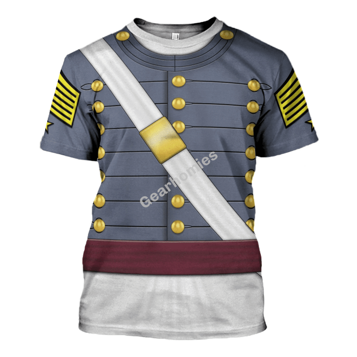 Gearhomies Unisex T-Shirt US Army - West Point Cadet (1860s) 3D Apparel