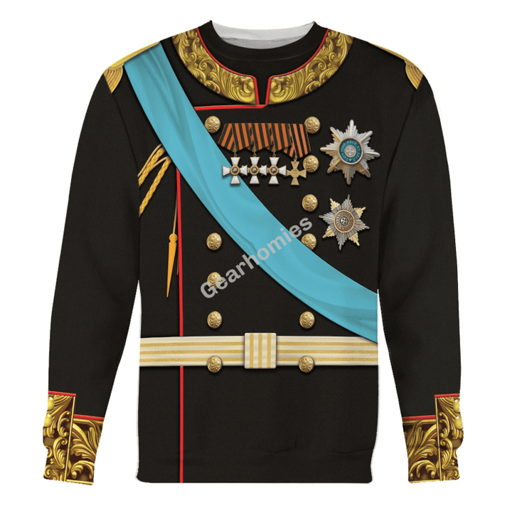 Gearhomies Unisex Sweatshirt Alexander II of Russia 3D Apparel