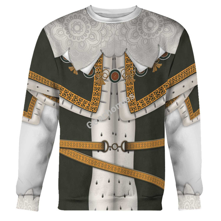 Gearhomies Unisex Sweatshirt Charles I of England 3D Apparel