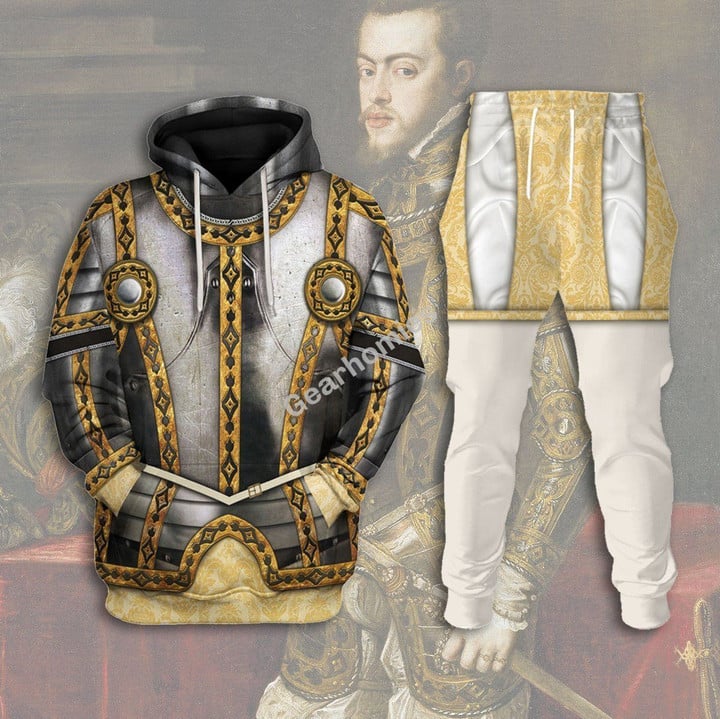 Phillip II of Spain Historical Hoodies Pullover Sweatshirt Tracksuit