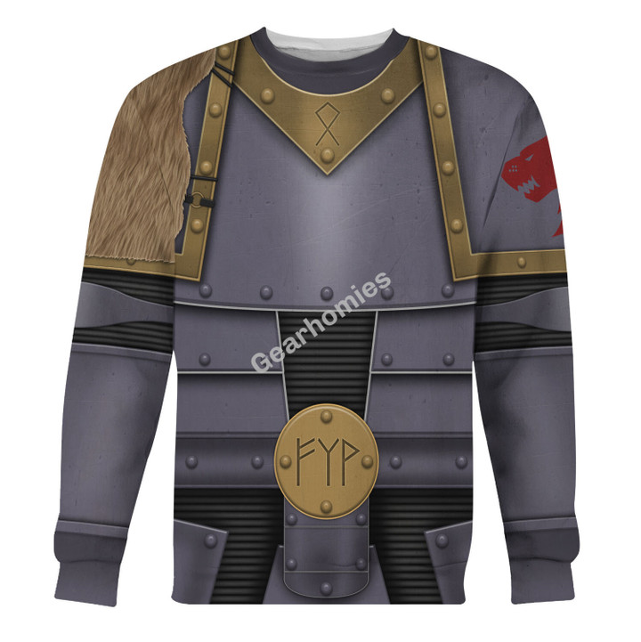 GearHomies Unisex Sweatshirt Pre-Heresy Space Wolf Legion in Mark II Crusade 3D Costumes