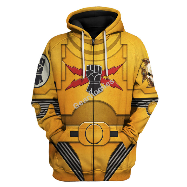 GearHomies Unisex Zip Hoodie Terminator Armor Imperial Fists 3D Costumes