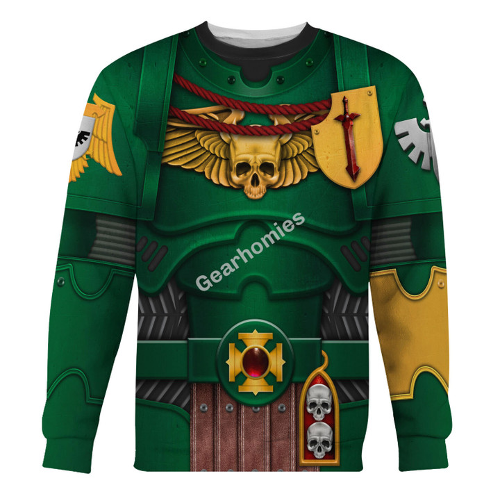 GearHomies Unisex Sweatshirt Dark Angels Captain 3D Costumes