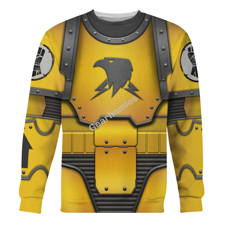 GearHomies Unisex Sweatshirt Imperial Fists in Mark III Power Armor 3D Costumes