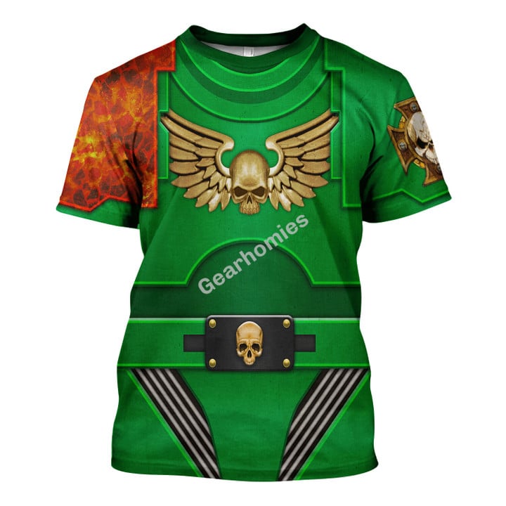 GearHomies Unisex T-shirt Terminator Armor Salamanders 3D Costumes