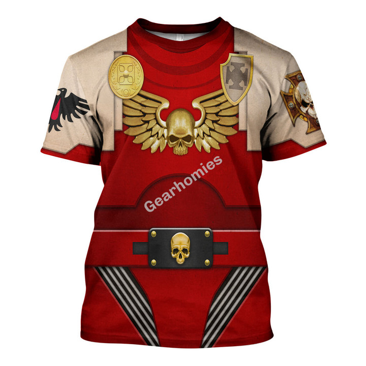 GearHomies Unisex T-shirt Terminator Armor Blood Ravens 3D Costumes