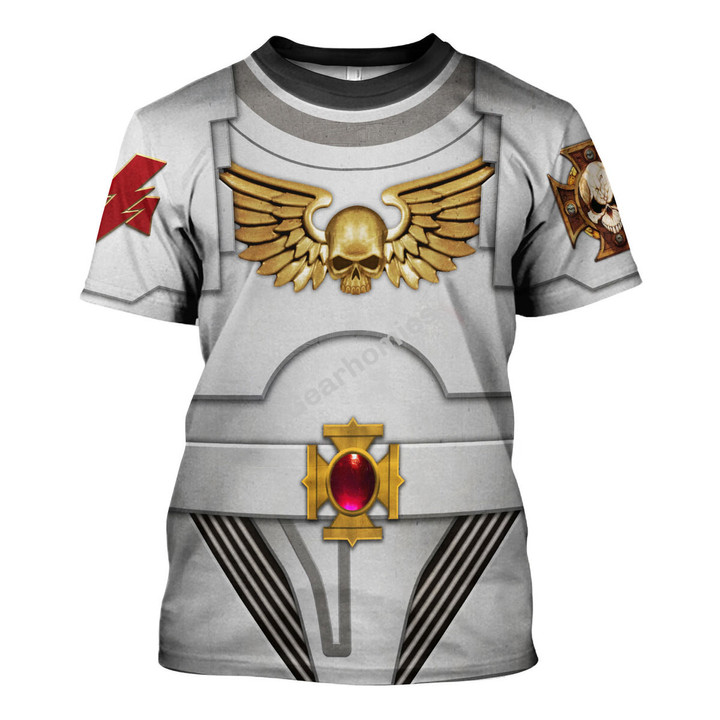 GearHomies Unisex T-shirt Terminator Armor White Scars 3D Costumes