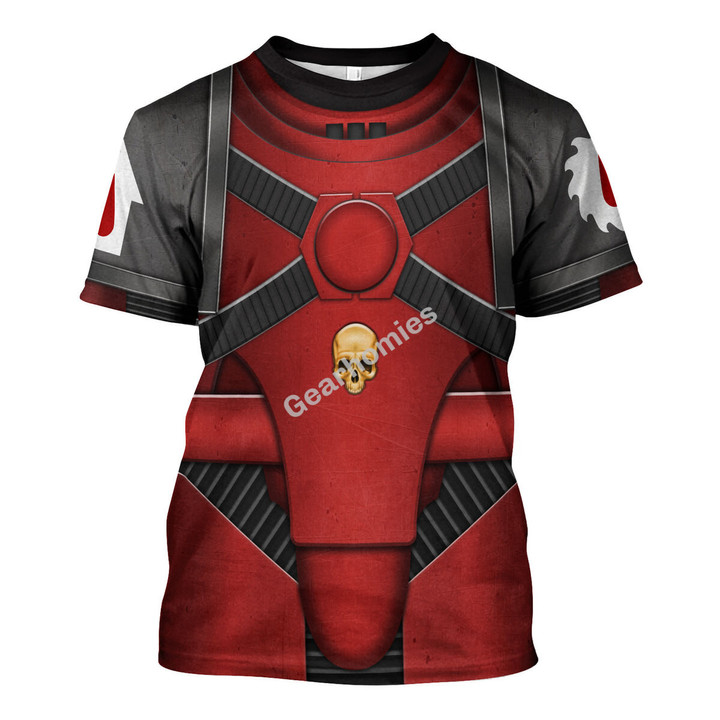 GearHomies Unisex T-shirt Pre-Heresy Flesh Tearers in Mark IV Maximus Power Armor 3D Costumes