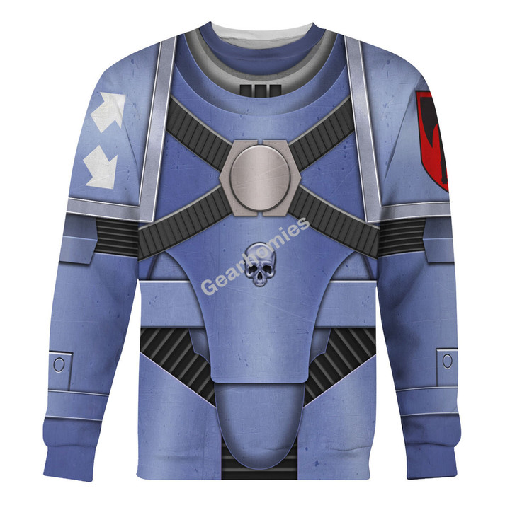 GearHomies Unisex Sweatshirt Pre-Heresy Space Wolves in Mark IV Maximus Power Armor 3D Costumes