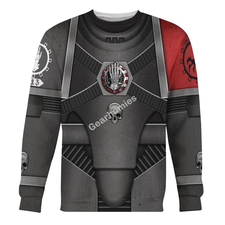 GearHomies Unisex Sweatshirt Pre-Heresy Iron Hands in Mark IV Maximus Power Armor 3D Costumes