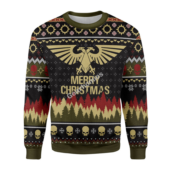 Merry Christmas GearHomies Unisex Christmas Sweater Imperium 3D Apparel