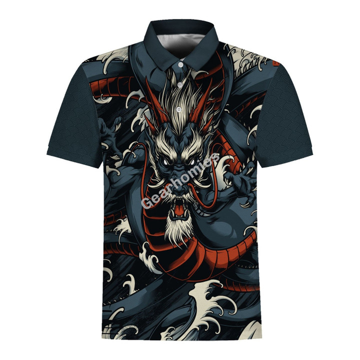GearHomies Unisex Polo Shirt Dragon 3D Costumes