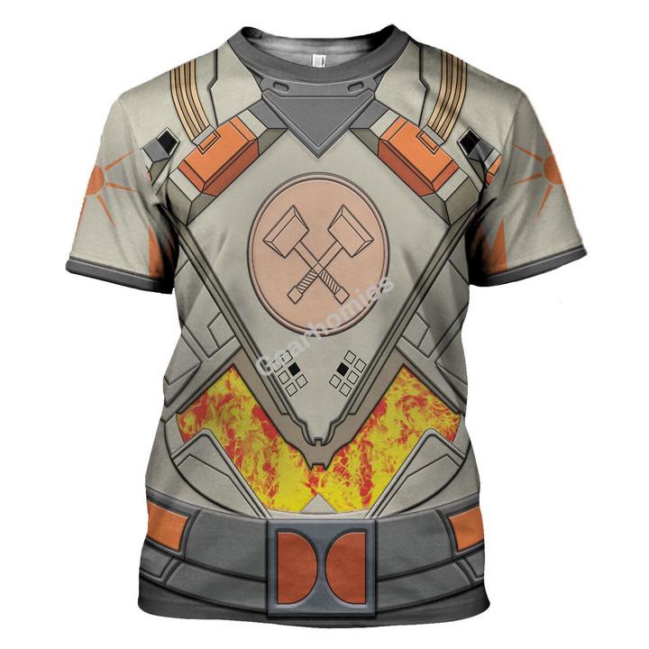 GearHomies Unisex T-shirt Hallowfire Heart 3D Costumes