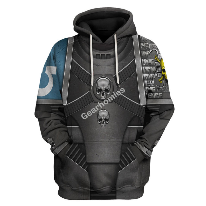 GearHomies Unisex Hoodie Pre-Heresy Deathwatch in Mark IV Maximus Power Armor 3D Costumes