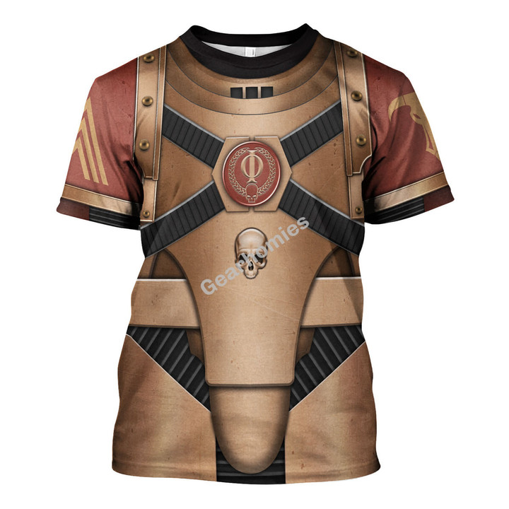 GearHomies Unisex T-shirt Pre-Heresy Minotaurs Marine Mark IV Armor 3D Costumes