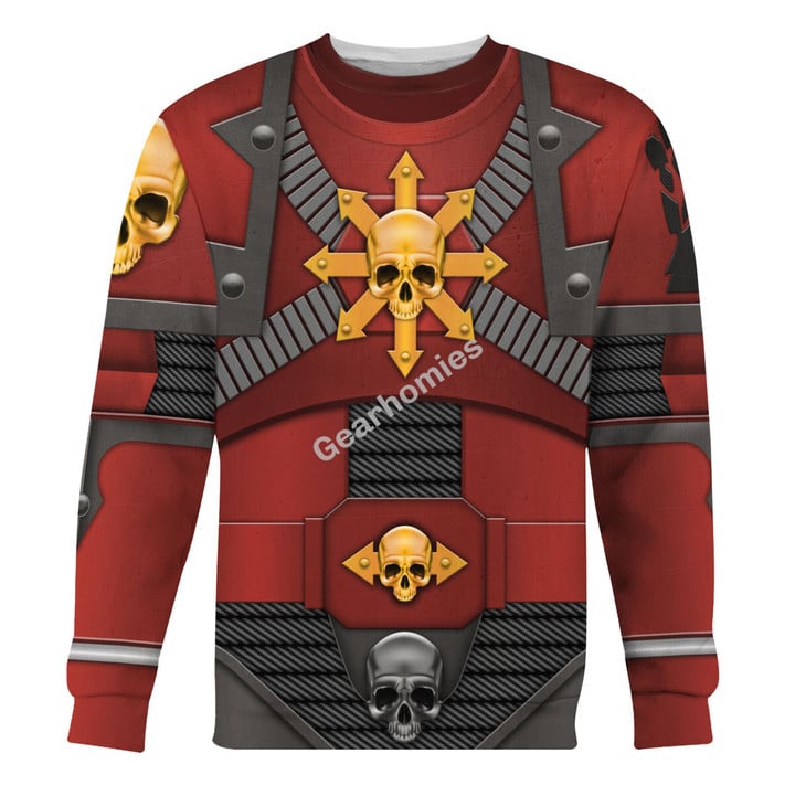 GearHomies Unisex Sweatshirt Red Corsairs Warband Colour Scheme 3D Costumes