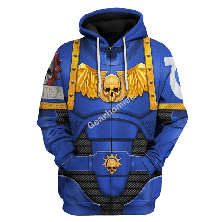 GearHomies Unisex Zip Hoodie Space Marines Video Games V2 3D Costumes
