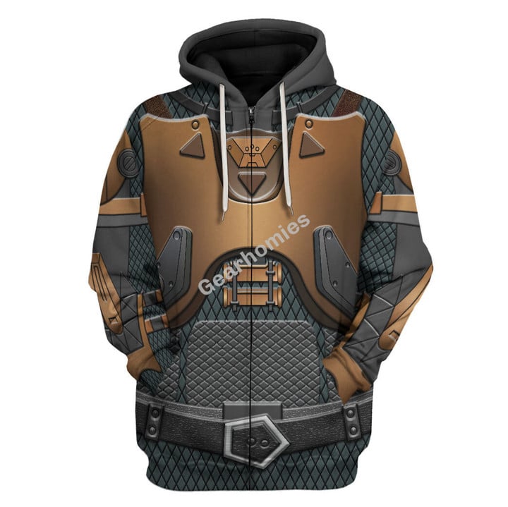 GearHomies Unisex Zip Hoodie Vault of Glass Titan Armor 3D Costumes