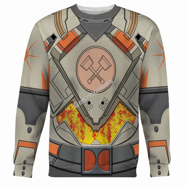 GearHomies Unisex Sweatshirt Hallowfire Heart 3D Costumes