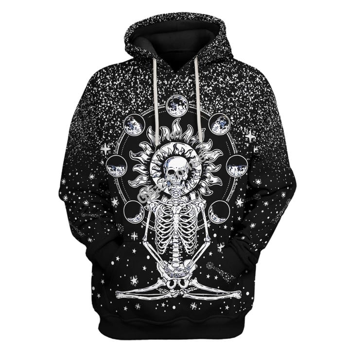 GearHomies Tops Pullover Sweatshirt Edgar Allan Poe Mask The masque Of The Red Death 3D Apparel