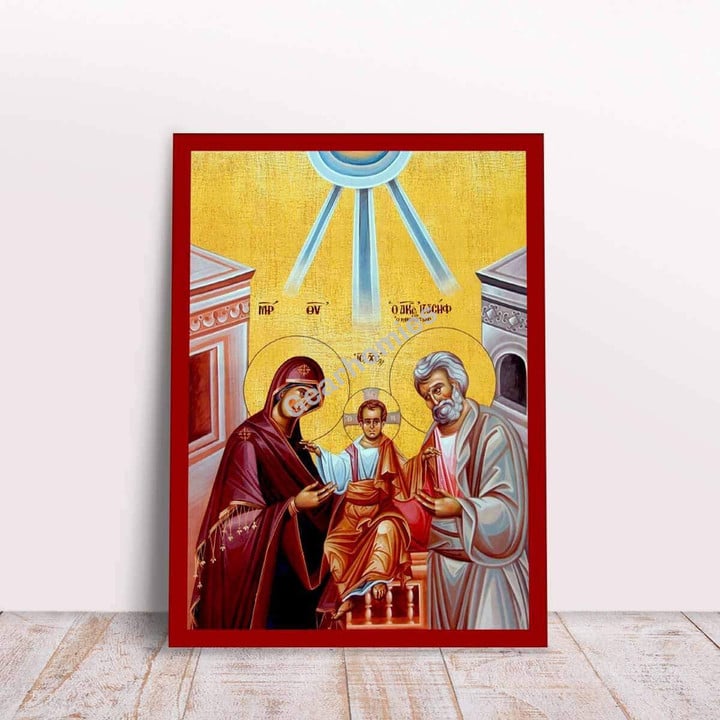 GearHomies Canvas Holy Family Greek Byzantine Orthodox Christian