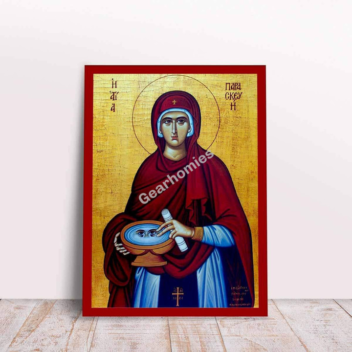 GearHomies Canvas Saint Paraskevi Greek Byzantine Orthodox Christian