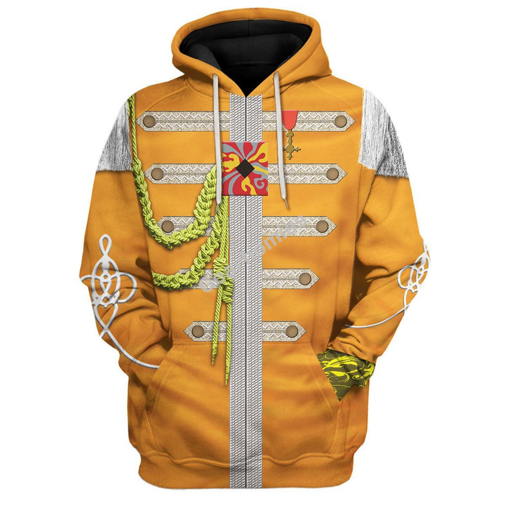 Gearhomies Unisex Tracksuit Pullover Sweatshirt The Beatles George Harrison Sgt. Pepper 3D Apparel