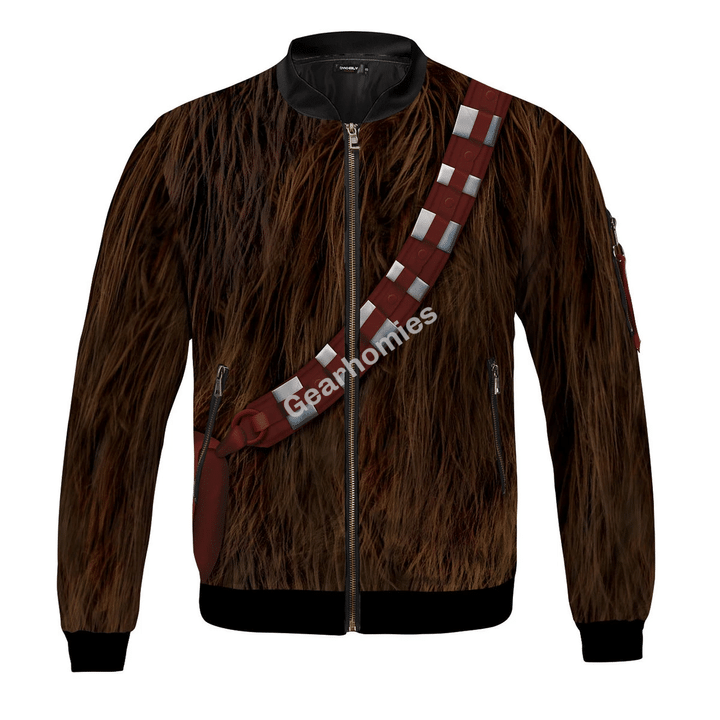 Gearhomies Bomber Jacket Chewbacca Star Wars 3D Apparel