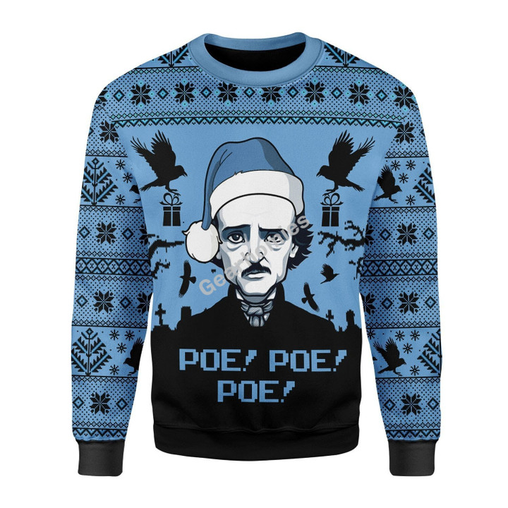 GearHomies Sweater Edgar Allan Poe Christmas