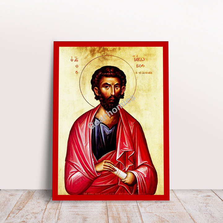 GearHomies Canvas Saint Apostle James of Alpheus Greek Byzantine Orthodox Christian