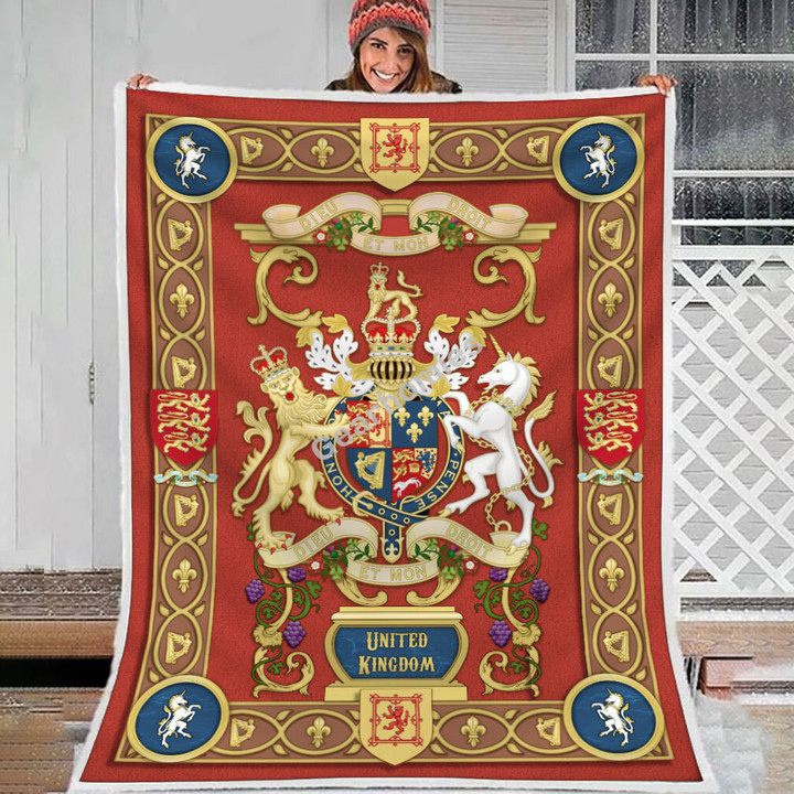 United Kingdom Coat of Arms Blanket