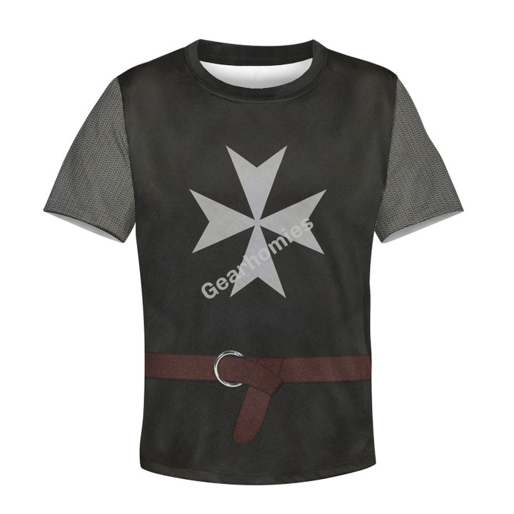 Gearhomies Unisex Kid Tops Pullover Sweatshirt Crusader Knights Hospitallers 3D Apparel
