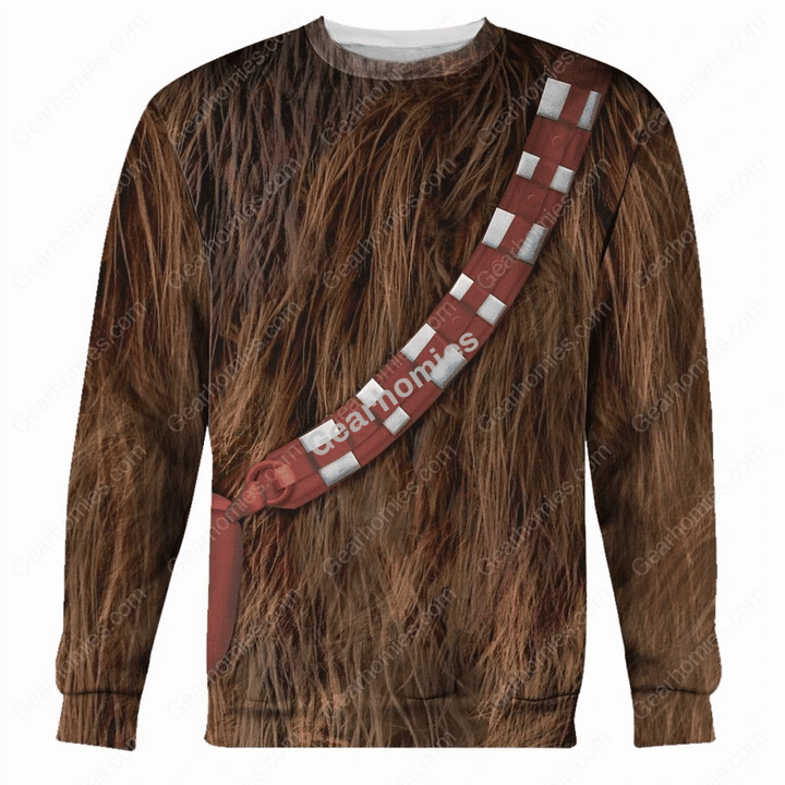 Gearhomies Unisex Sweatshirt Wookiee 3D Apparel