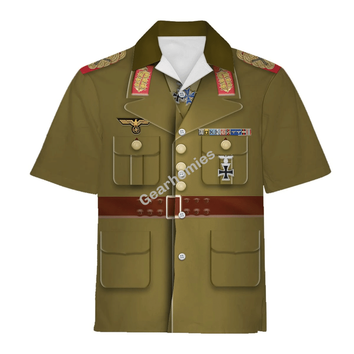 Gearhomies Tracksuit Hoodie Pullover Sweatshirt Erwin Rommel German General in WW2 Cosplay 3D Apparel