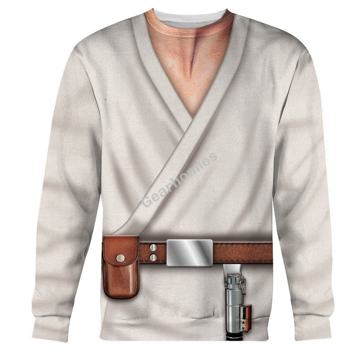 Gearhomies Unisex Sweatshirt Jedi Luke 3D Apparel