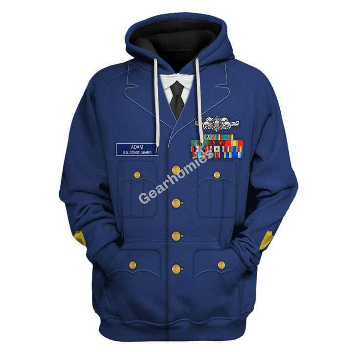 GearHomies Tracksuit Pullover Sweatshirt U.S. Coast Guard 3D Apparel
