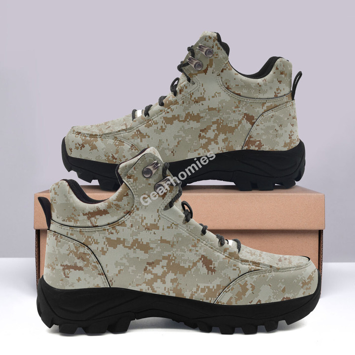 American Marine Pattern Desert CAMO Hiking Shoes