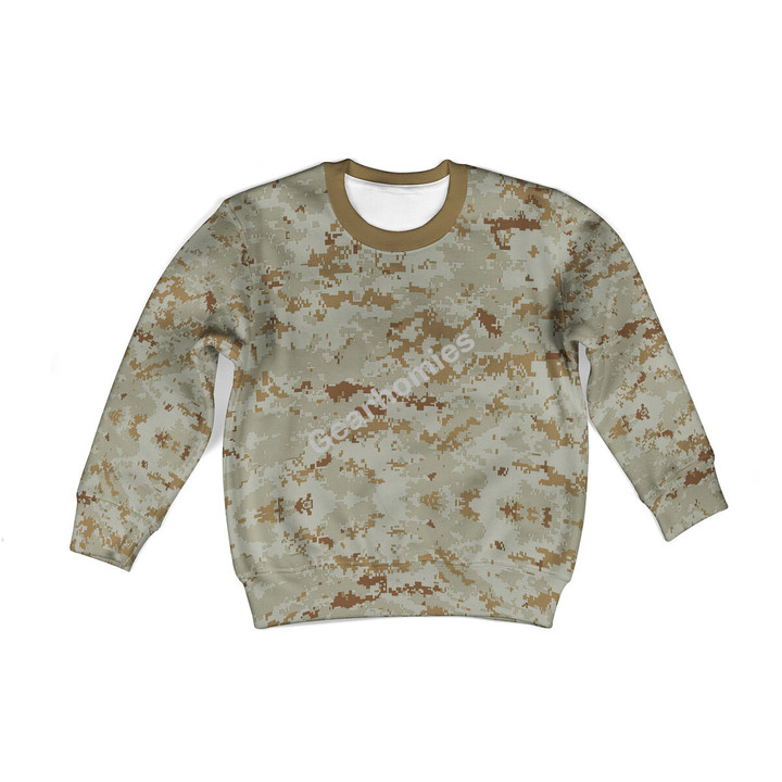 American Marine Pattern Desert CAMO Kid Sweatshirt
