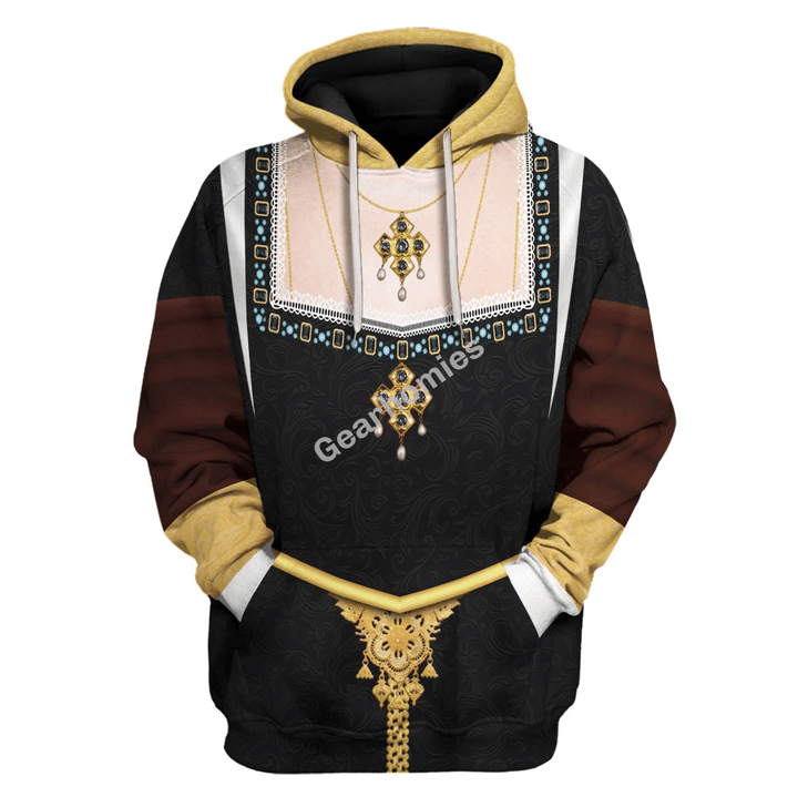 Catherine of Aragon Queen of England Historical Hoodies Pullover Sweatshirt Tracksuit