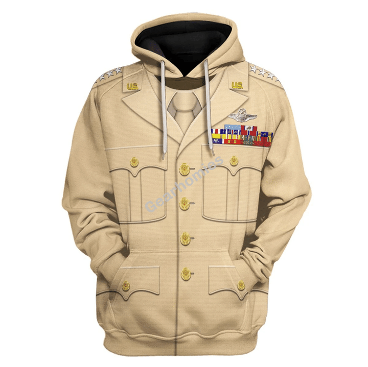 US General WWII James H. Doolittle Historical Hoodies Pullover Sweatshirt Tracksuit