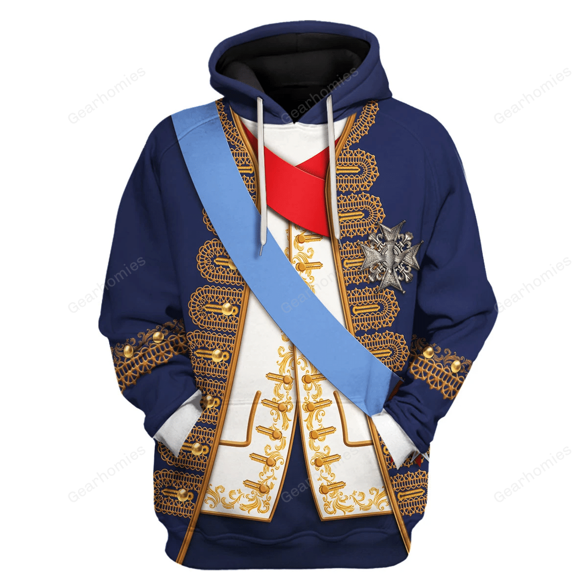 Louis XV of France Historical Hoodies Pullover Sweatshirt Tracksuit