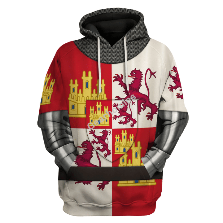 Castile And Leon Armor Historical Hoodies Pullover Sweatshirt Tracksuit