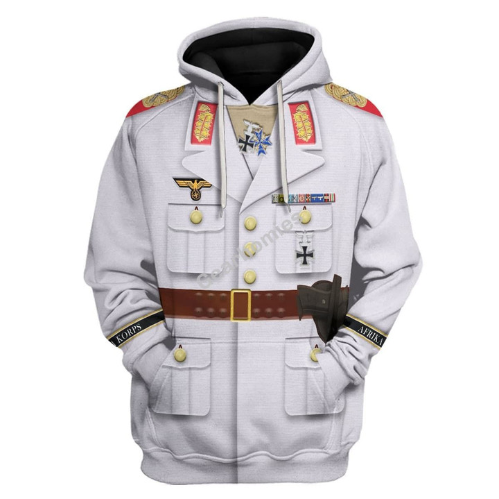 Erwin Rommel Historical Hoodies Pullover Sweatshirt Tracksuit