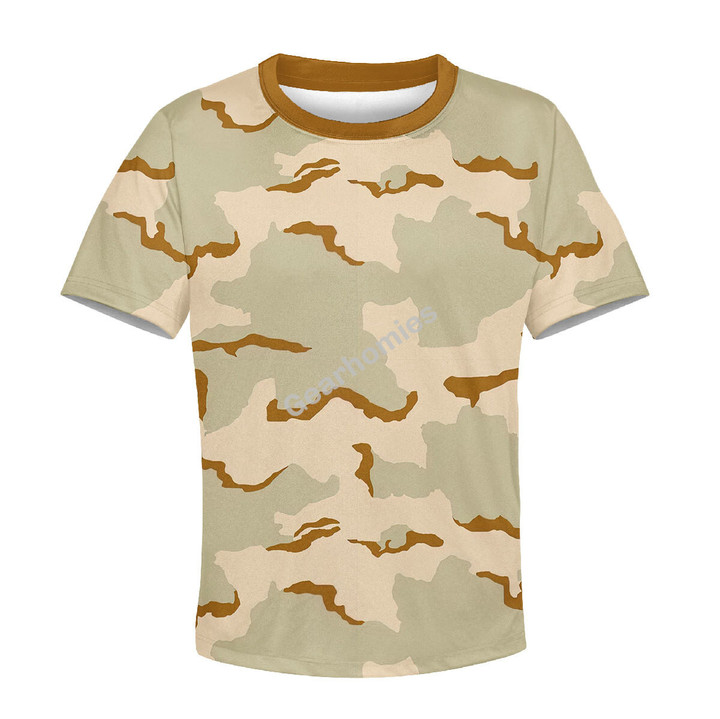 American American Desert Combat Uniform (DCU) CAMO Kid T-shirt