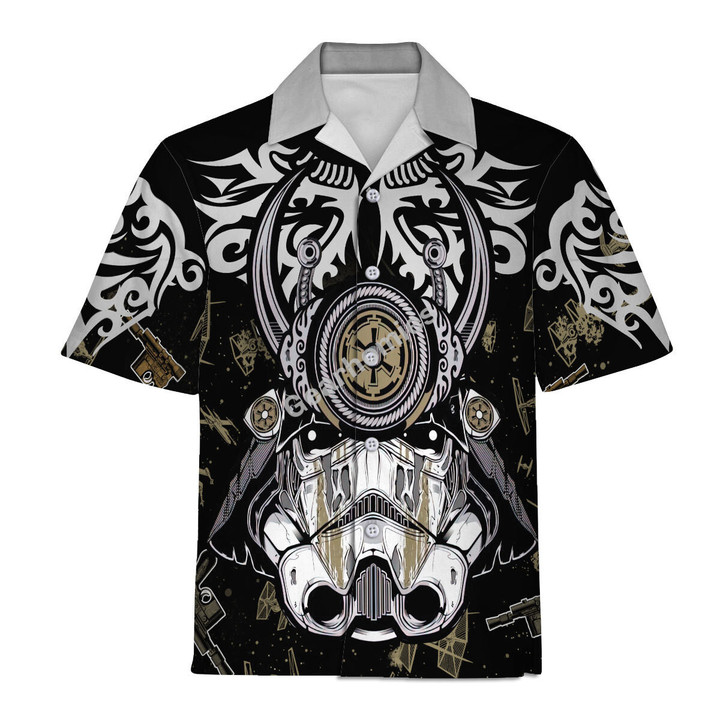 GearHomies Unisex Hawaiian Shirt Trooper Samurai 3D Apparel