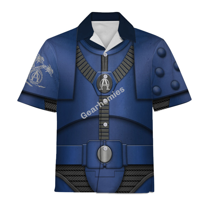 GearHomies Unisex Hawaiian Shirt Pre-Heresy Alpha Legion Colour Scheme 3D Costumes