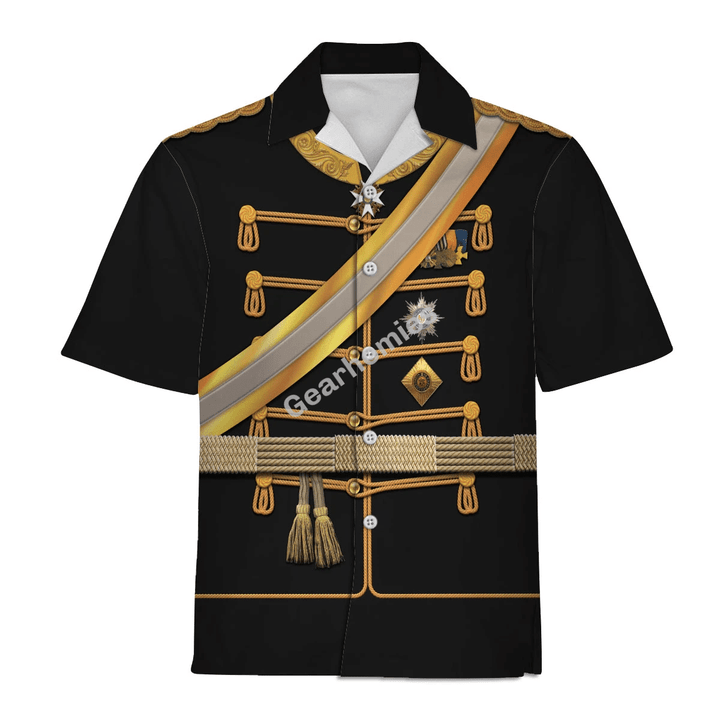 Gearhomies Unisex Hawaiian Shirt William I German Emperor Historical 3D Apparel