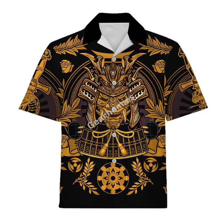 Gearhomies Unisex Hawaiian Shirt Samurai Spirit 3D Costumes