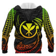 Hawaii Polynesian Hoodie - Reggae Tribal Wave 3D All Over Print Hoodie Sweatshirt